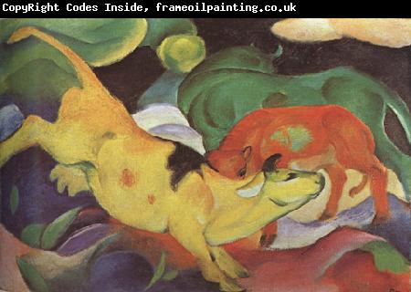 Franz Marc Cows,Yellow,Red Green (mk34)