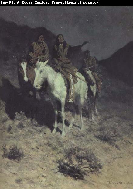 Frederic Remington Indian Scouts at Evening (mk43)