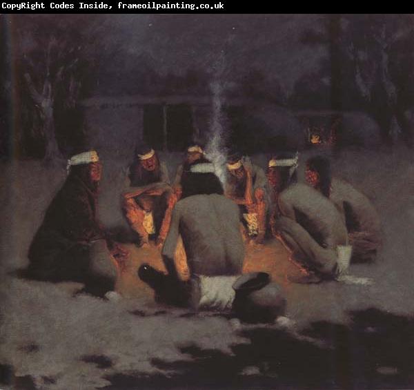 Frederic Remington Apache Medicine Song (mk43)