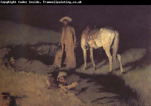 Frederic Remington In from the Night Herd (mk43)