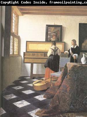 Jan Vermeer A Lady at the Virginals with a Gentleman (mk25)