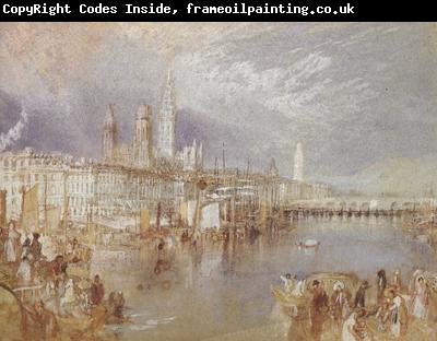 Joseph Mallord William Turner Rouen,looking up the Seine (mk31)