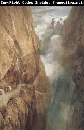 Joseph Mallord William Turner The passage of Mount St.Gothard,taken from the centre of the Teufels Broch Switzerland (mk31)