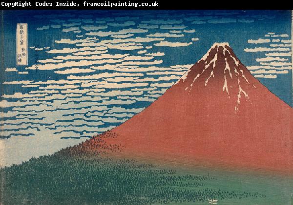 Katsushika Hokusai Mount Fuji in Clear Weather (nn03)