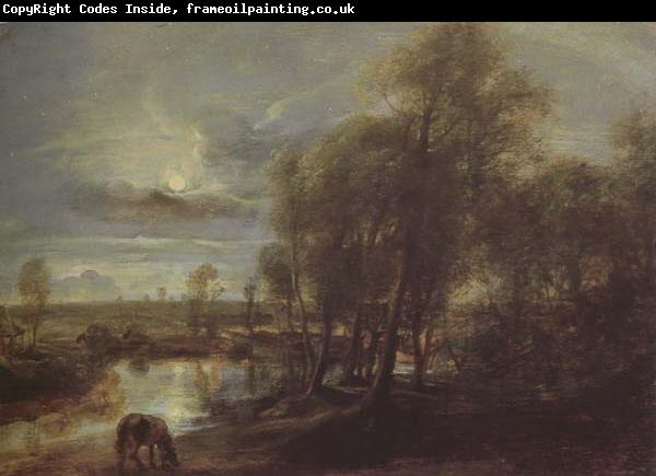 Peter Paul Rubens Landscape by Moonlight (mk43)