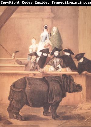 Pietro Longhi Exhibition of a Rhinoceros at Venice (nn03)