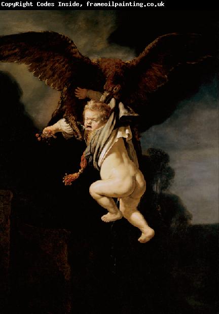 REMBRANDT Harmenszoon van Rijn The rape of Ganymede (mk33)