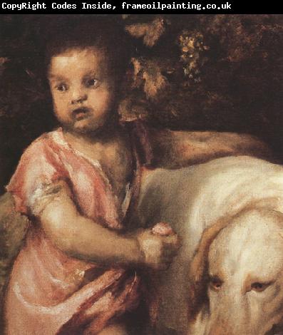 Titian The Child with the dogs (mk33)