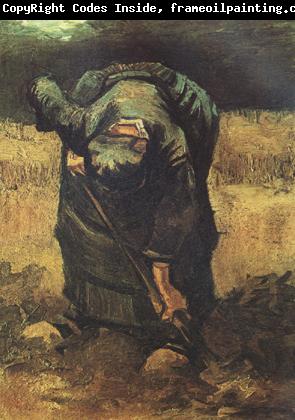 Vincent Van Gogh peasant Woman Digging (nn04)