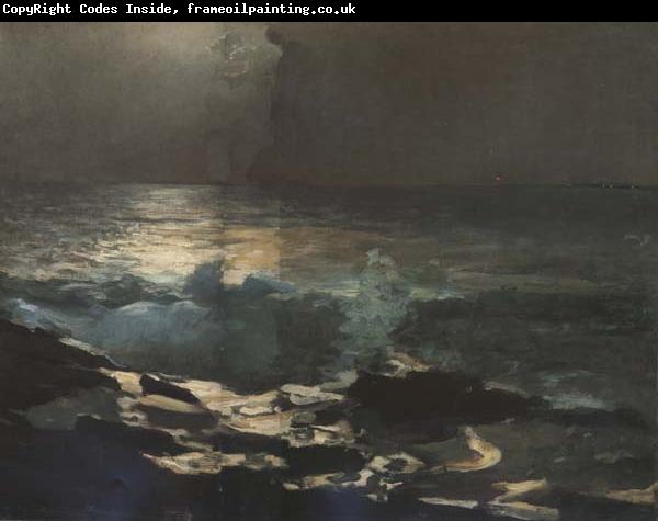 Winslow Homer Moonlight,Wood Island Light (mk44)