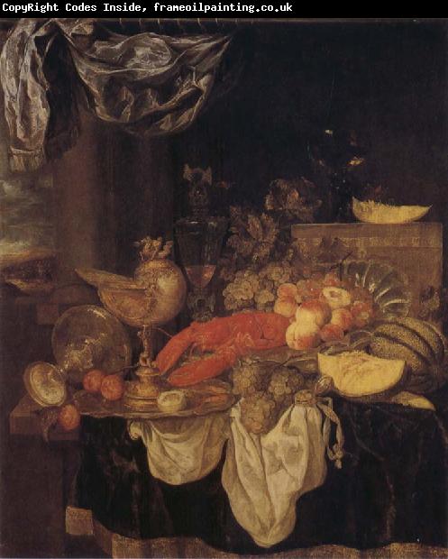 BEYEREN, Abraham van Still Life with Lobster