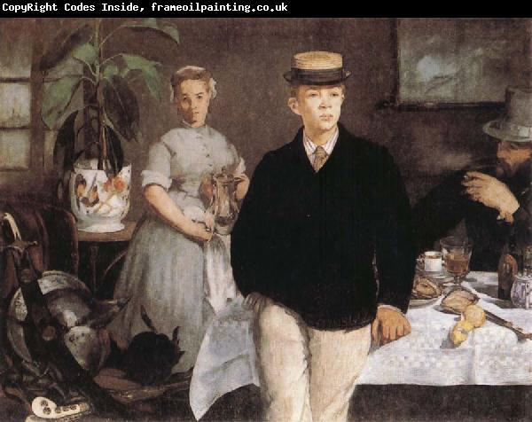 Edouard Manet Louncheon in the Studio