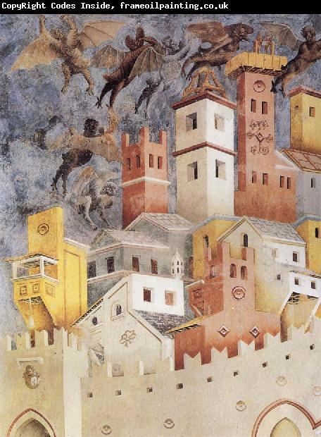 GIOTTO di Bondone The Devils Cast our of Arezzo