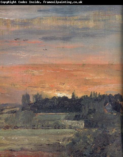 John Constable View towards the rectory