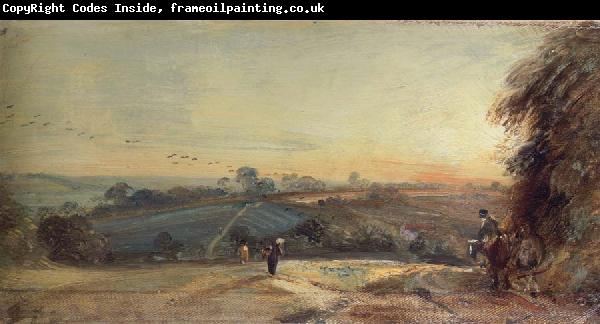 John Constable Autumnal sunset