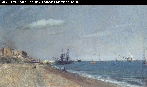 John Constable Brighton Beach,with colliers