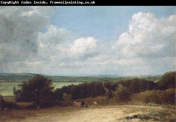 John Constable A ploughing scene in Suffolk