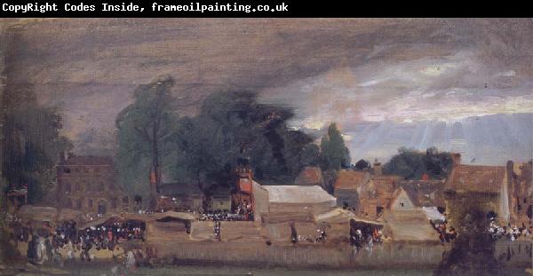 John Constable The Village fair,East Bergholt 1811