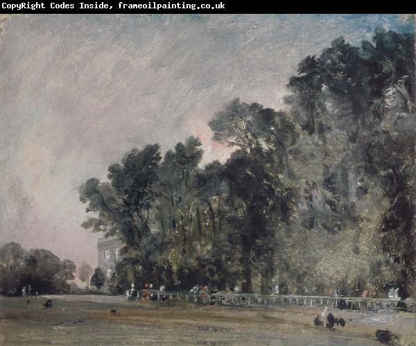 John Constable Landscape study:Scene in a park