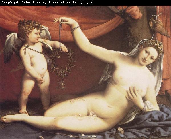 Lorenzo Lotto Venus and Cupid