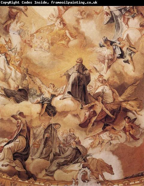 Matthaus Gunther The Apotheosis of St Benedict